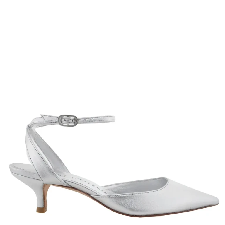 Stuart Weitzman Barelythere 50 Kitten Heel Pumps, Brand Size 35 ( US Size 4.5 )