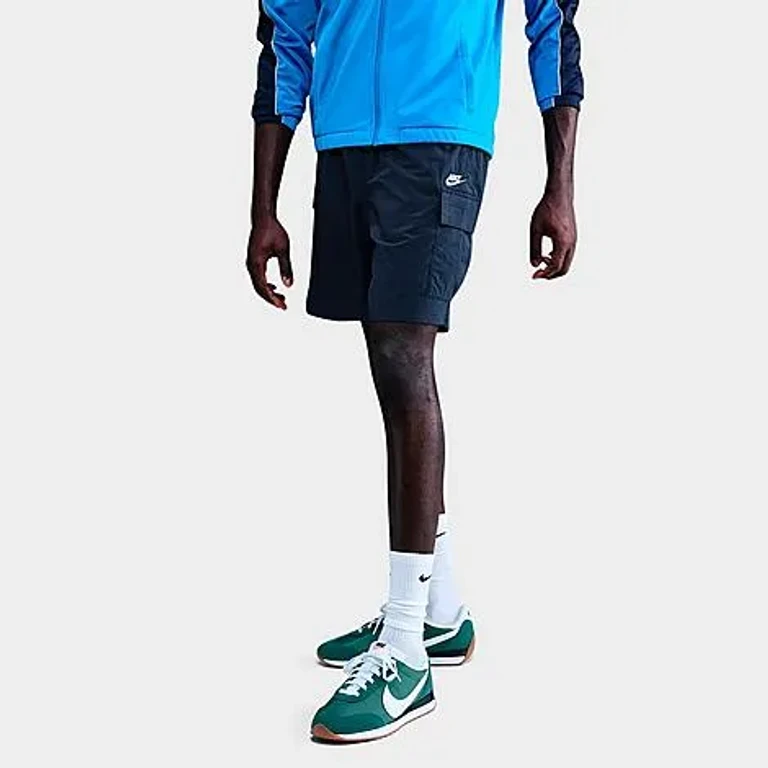 Nike Men's Sportswear Club Utility Shorts in Obsidian/White Size: XS