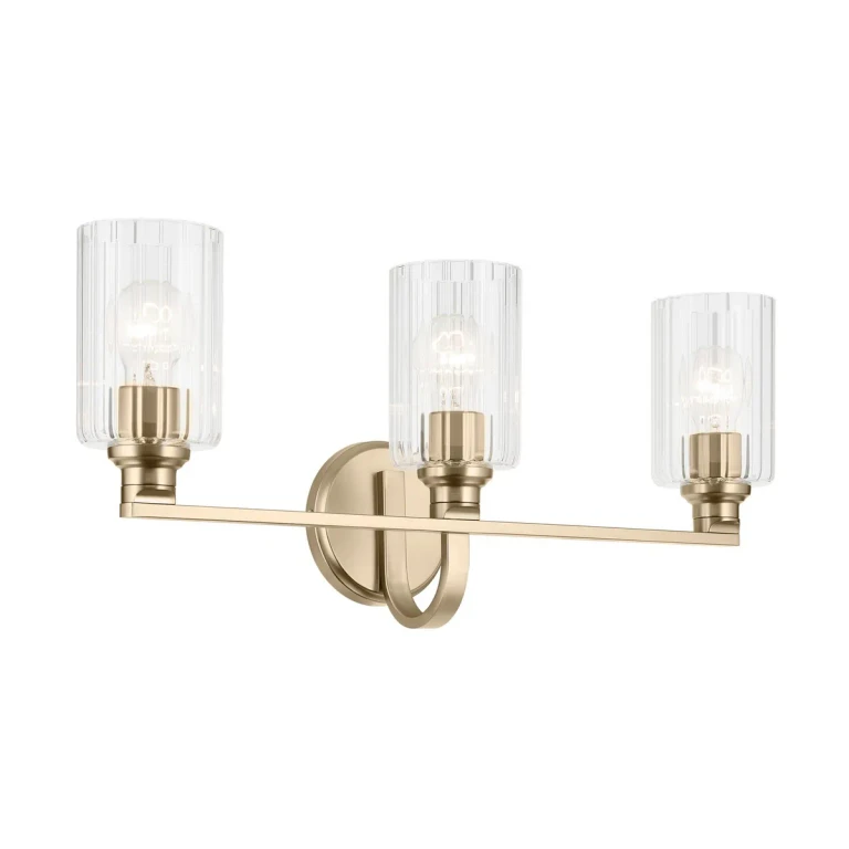 Champagne Bronze Bathroom Vanity Light from the Gioe Collection
