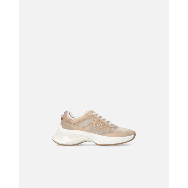 Pinko - Sneakers à empiècements mixtes et logo Love Birds - 35