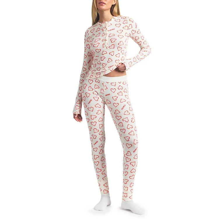 Skims Cotton Rib Henley & Leggings Set