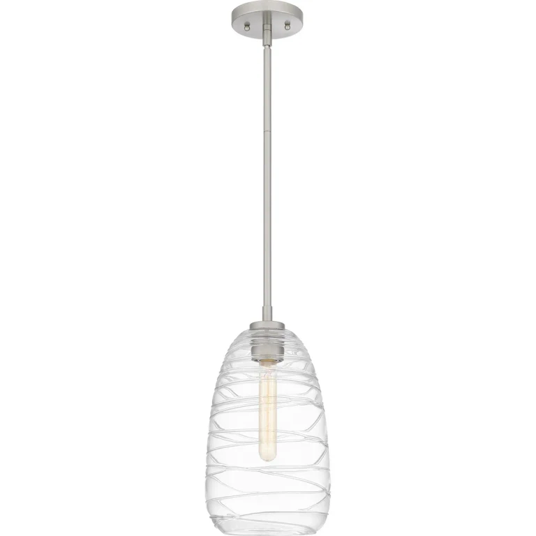 Quoizel Piccolo Pendant 1-Light Mini Pendant in Brushed Nickel