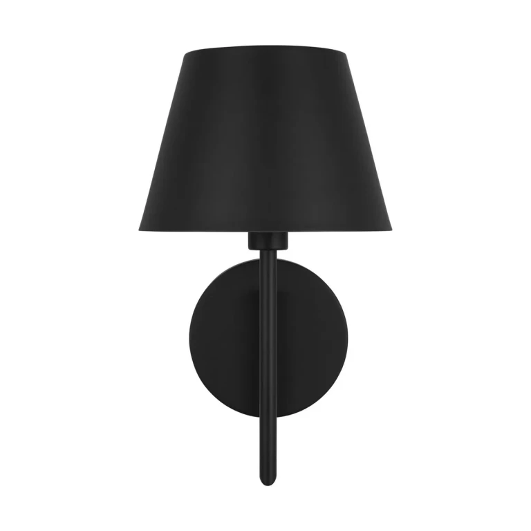 Midnight Black Wall Sconce from the Ender Collection