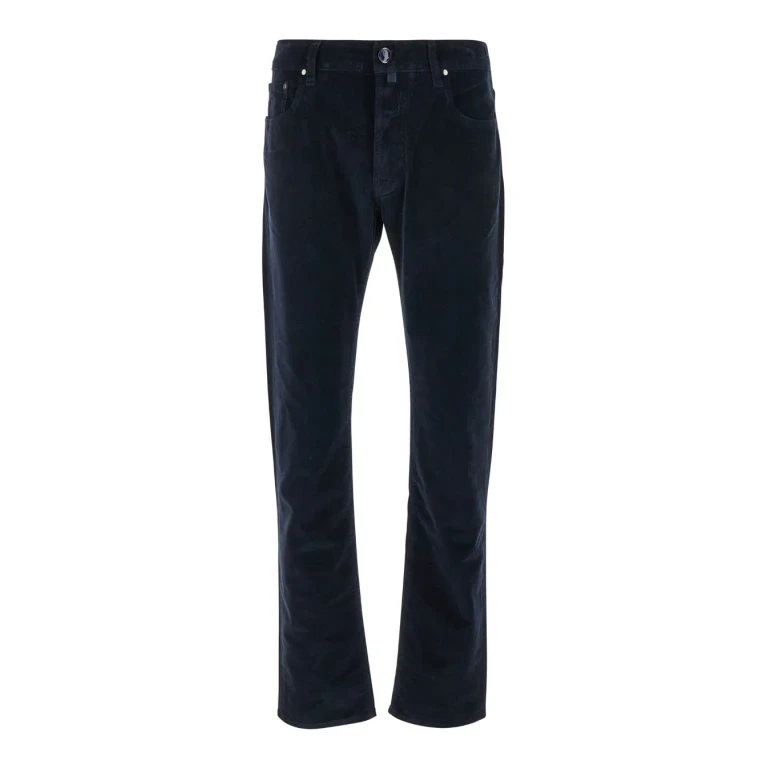 Jacob Cohen Blue Five-pocket Slim Jeans In Cotton Man