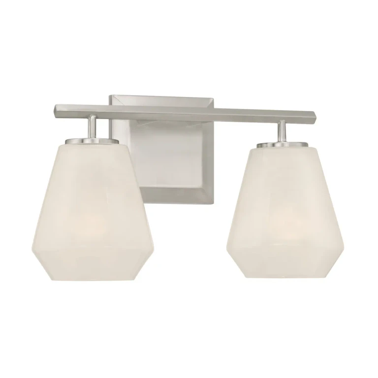 Brushed Nickel Bathroom Vanity Light from the Siena Collection
