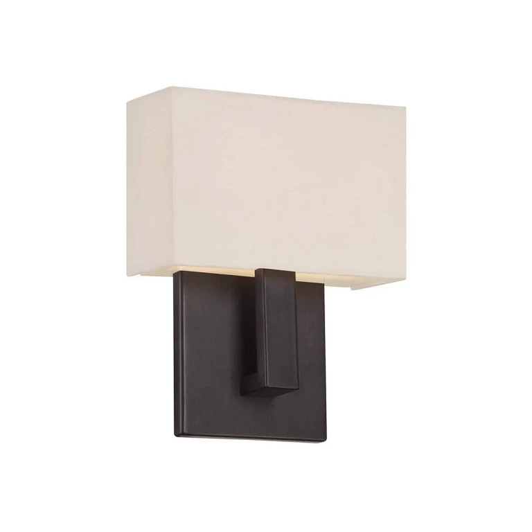 WAC Lighting 120V Manhattan 7" LED Wall Sconce in Brushed Bronze - WS-13107-BO