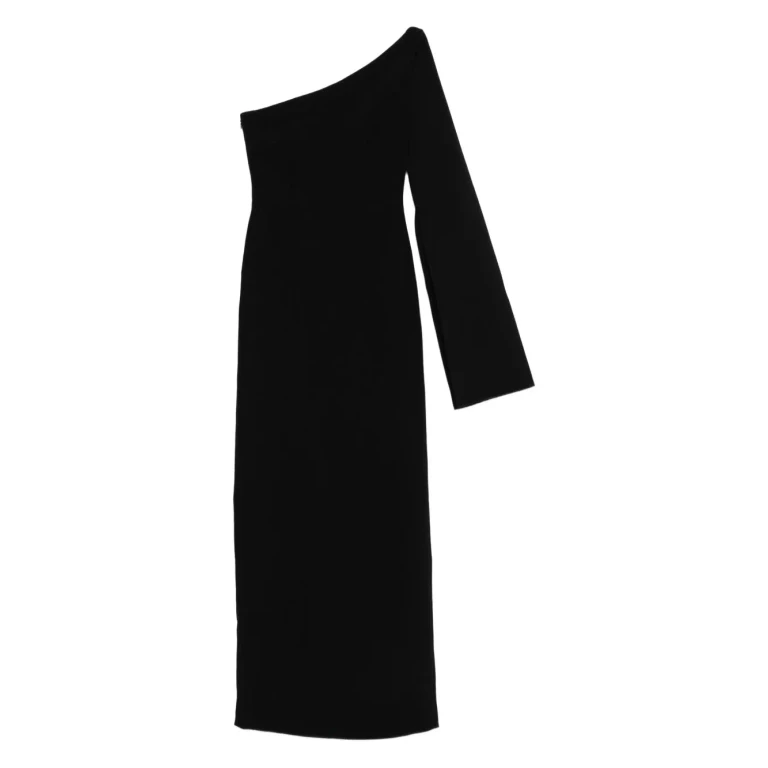 Solace London Robe Au Genou - Noir