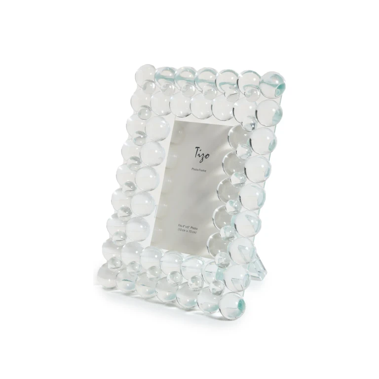 Tizo Design Clear Crystal Frame Multi Bubbles 4x6 Clear One Size