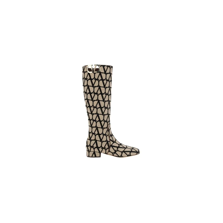 Valentino Garavani Garavani Canvas Logo Boots
