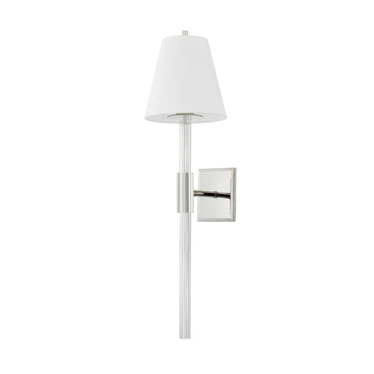Polished Nickel One Light Wall Sconce from the Martina Collection