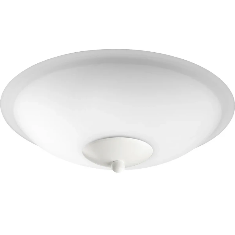 Quorum 2-Light Ceiling Fan Light Kit in Studio White with Satin Opal