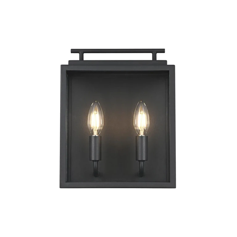 Black Outdoor Wall Sconce from the Valentin Collection