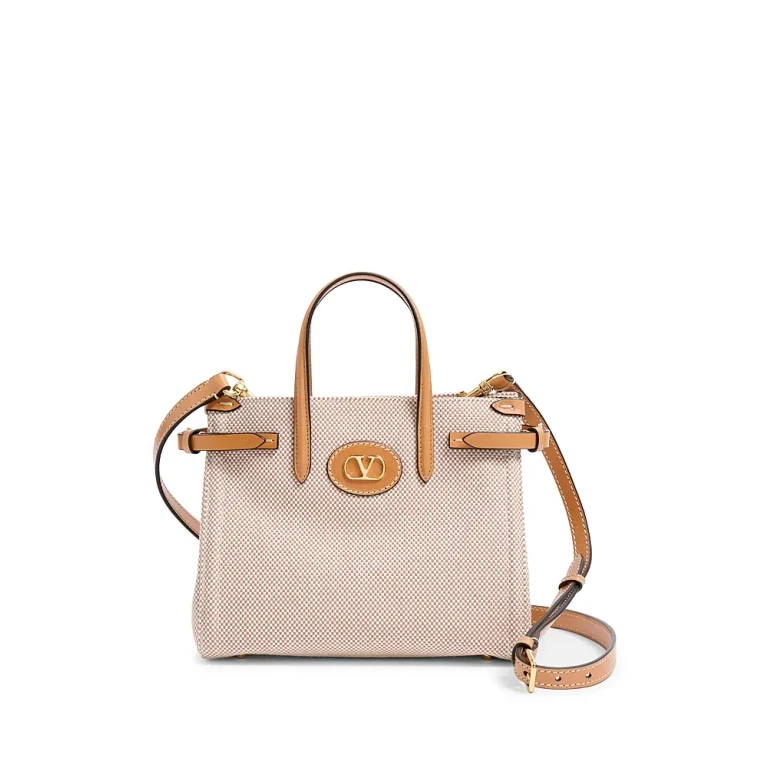 Valentino Garavani Small Antibes VLogo Canvas Convertible Tote