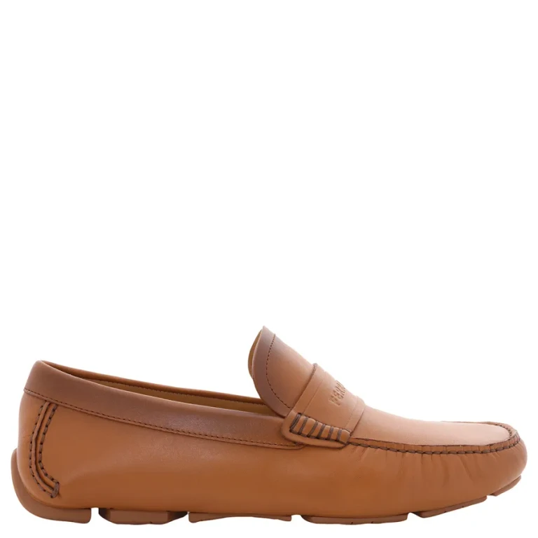 Ferragamo Mens Signature Felix Driver Loafers