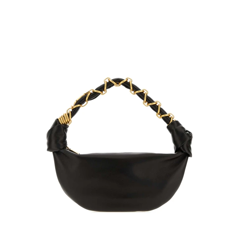 Saint Laurent Black Leather Mini Amalia Shoulder Bag Nero Borse A Mano - Women