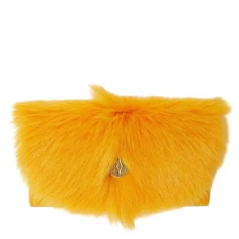 Burberry Faux Fur Chess Continental Wallet