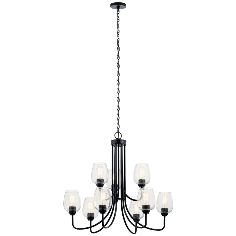 Valserrano 9-Light Traditional Chandelier in Black