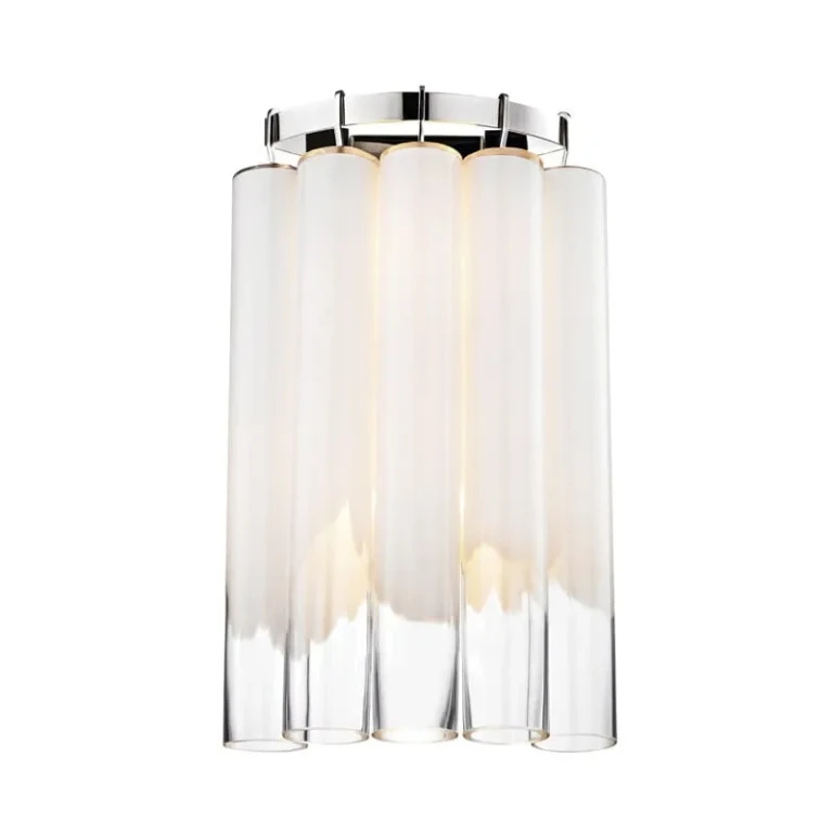 Tyrell 2-Light 21" Wall Sconce in Polished Nickel