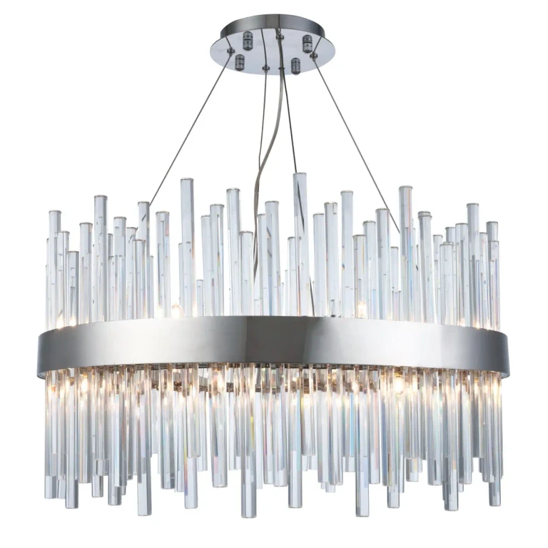 Chrome 16 Light Chandelier from the Dallas Collection