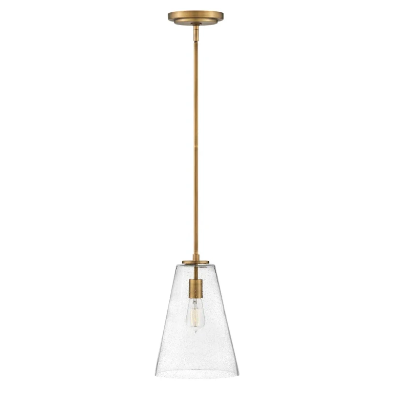 Heritage Brass LED Pendant from the Vance Collection