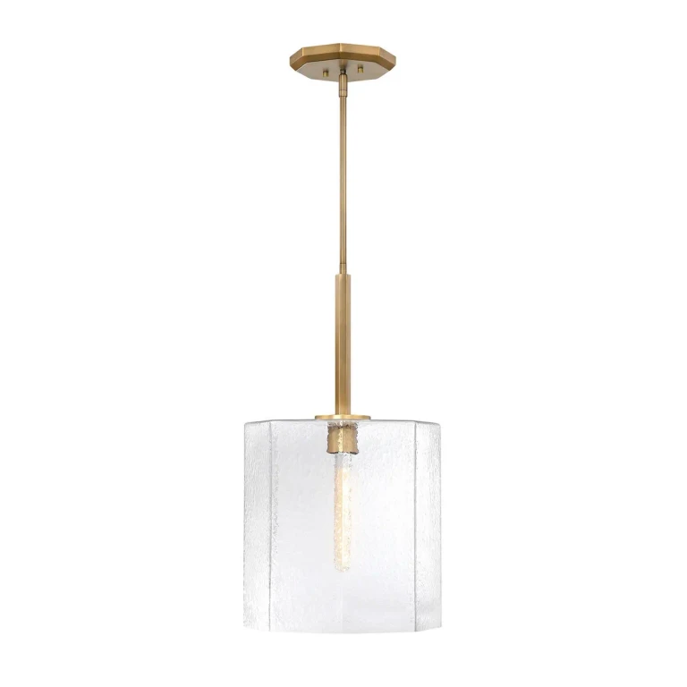Old Satin Brass Pendant from the Haven Collection