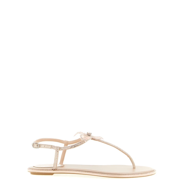 Rene Caovilla Multicolor Glass Flat Sandals - Women