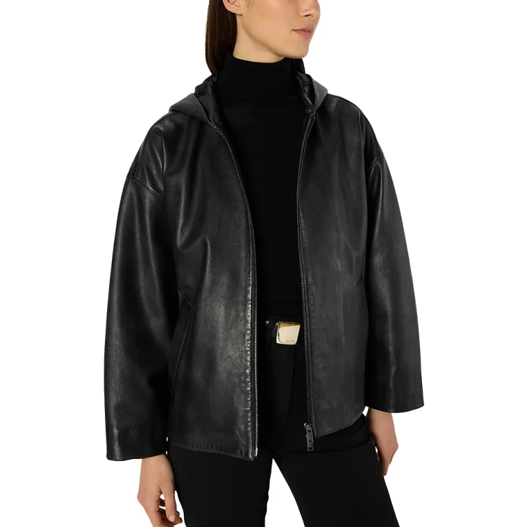 Gerard Darel Nabila Leather Coat
