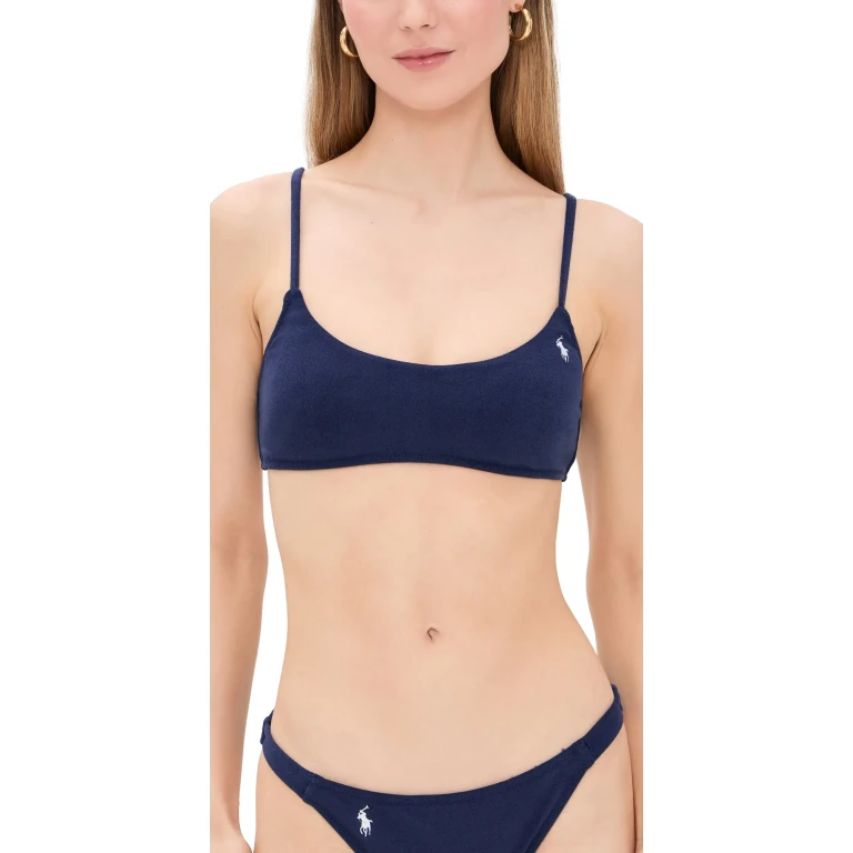 Polo Ralph Lauren Kennedy Swim Bralette Riviera Green S