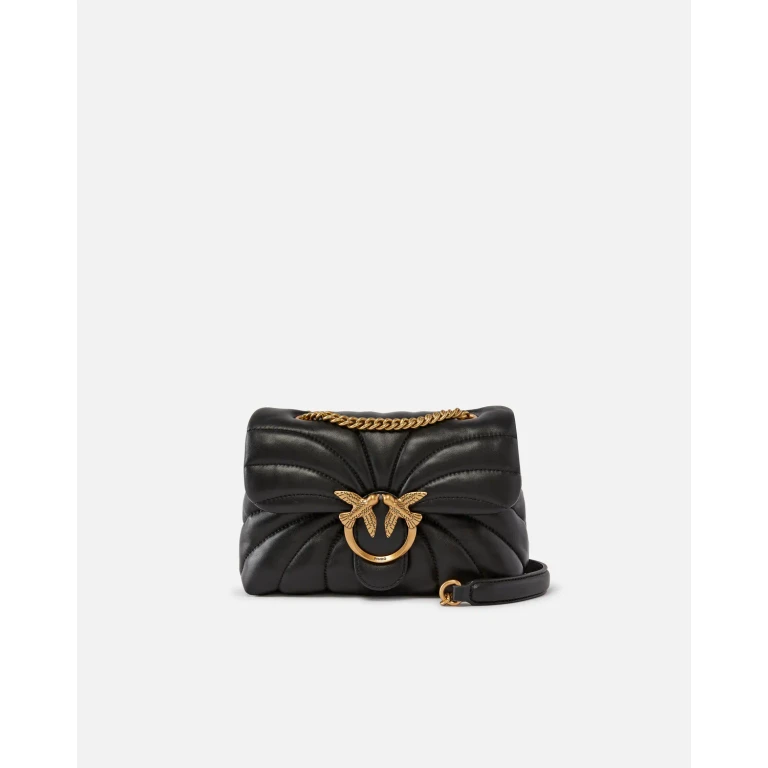 Pinko - Mini sac à bandoulière Love Bag Puff Butterfly en cuir nappa