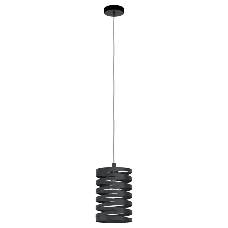 Black One Light Pendant from the Cremella Collection