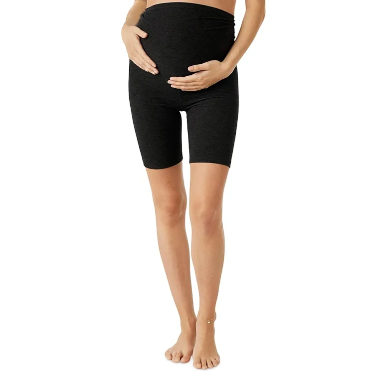 Beyond Yoga Space Dye Love The Bump Maternity Bike Shorts
