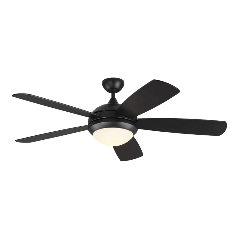 LED Discus Smart 52" Indoor Ceiling Fan in Midnight Black
