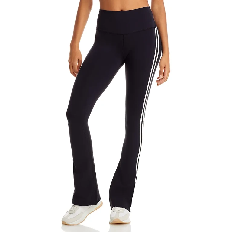Splits59 Raquel High Waist Supplex Flared Legging, 32" Black L
