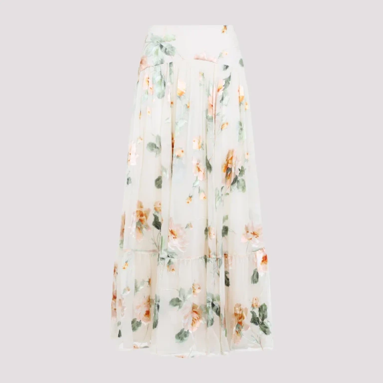 ZIMMERMANN - Zimmermann Carousel Burnout Midi Skirt
