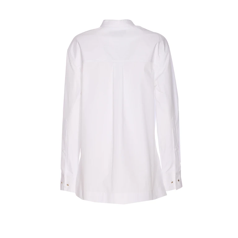 Cotton Poplin With Embroidery Shirt