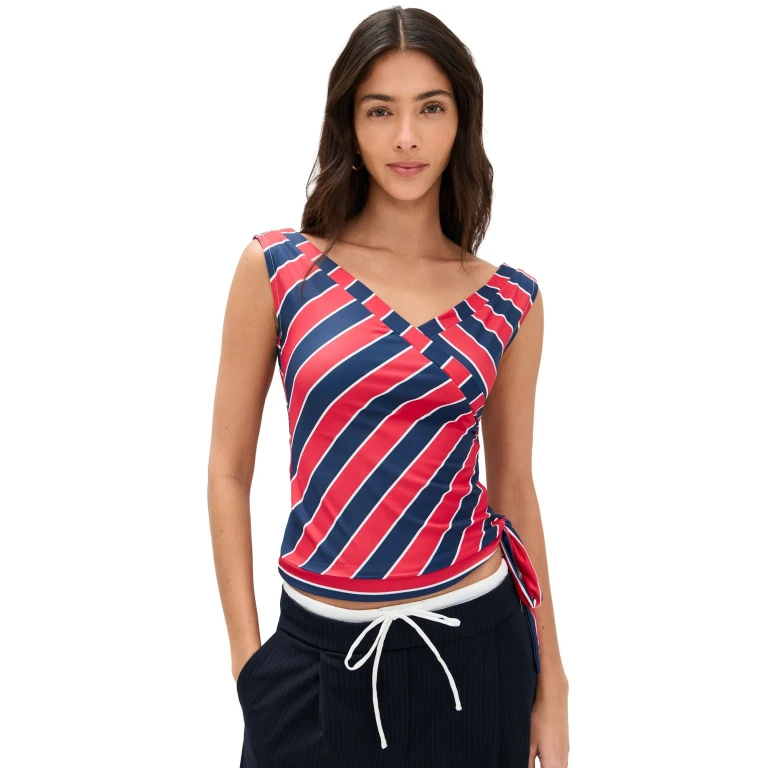 Lioness Mischief Top Midnight Stripe XS