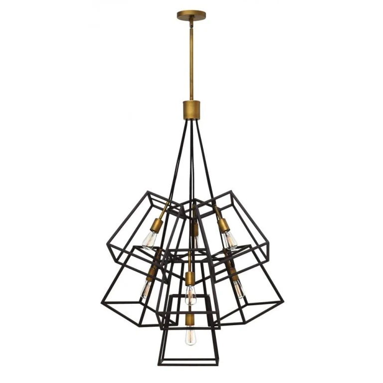 Bronze LED Foyer Pendant from the Fulton Collection