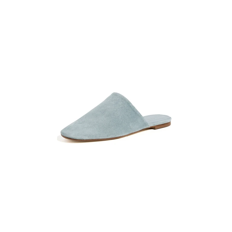 AEYDE Rega Kid Suede Leather Mules Glass 38