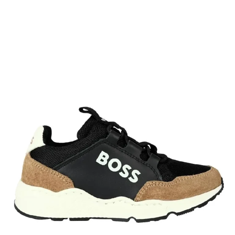 Hugo Boss Boys Logo-Print Trainers
