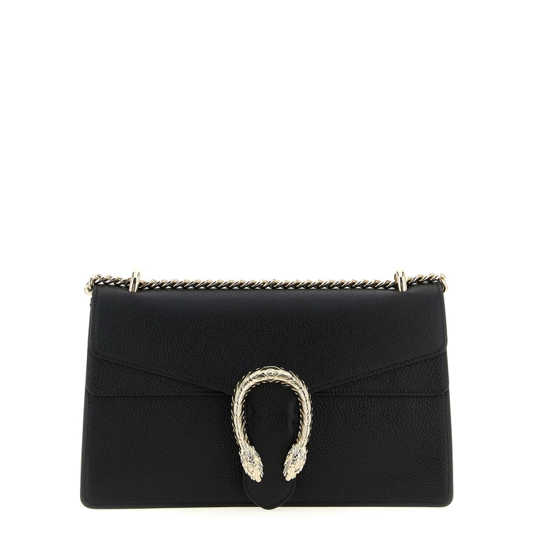 Gucci Black Calfskin Shoulder Bag - Women