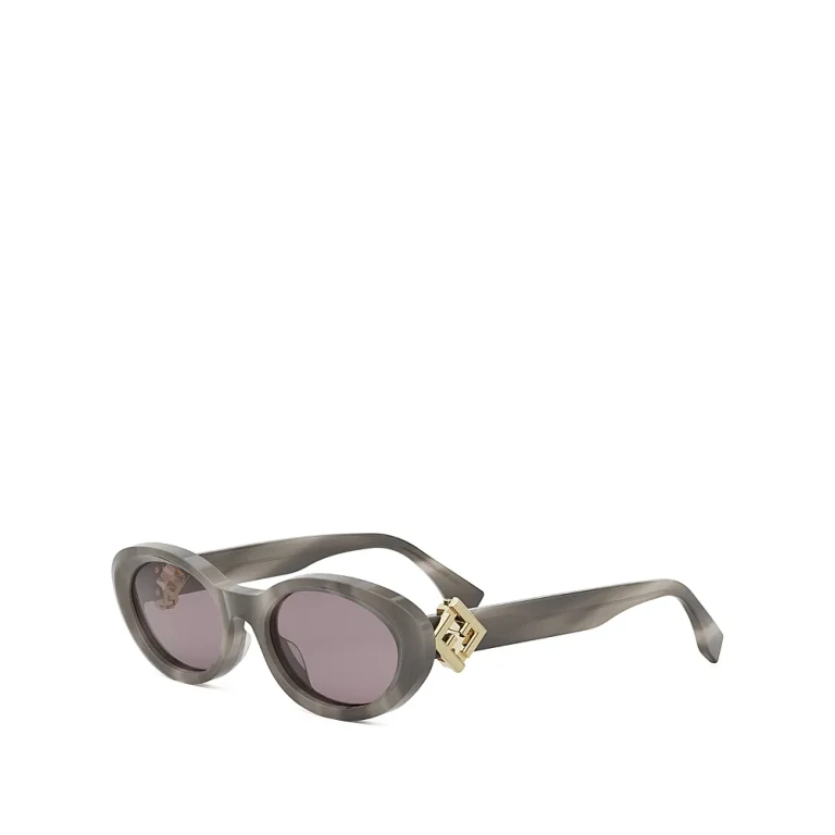 Fendi Ff Diamonds Oval Sunglasses, 53mm