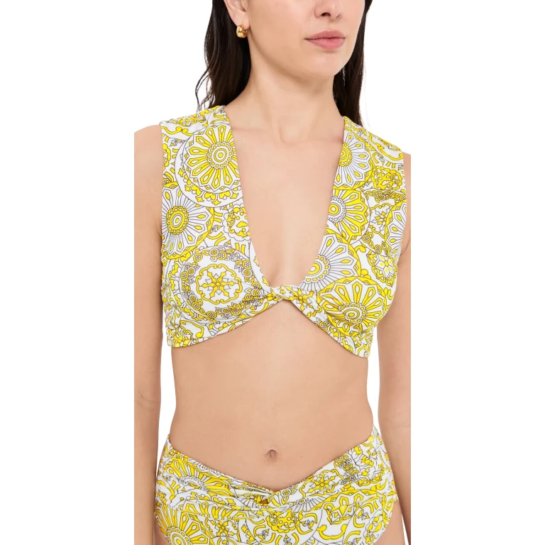 Ramy Brook Oliwia Bikini Top Sunglow Combo XS