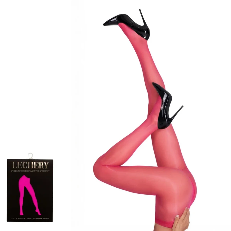 Shiny Semi-Opaque Nylons – 40 Denier Pantyhose | Pink