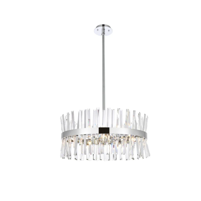 Chrome 14 Light Pendant from the Serephina Collection