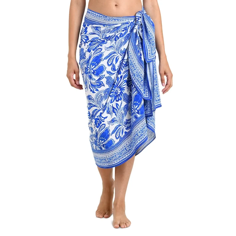La Blanca Botanical Brocade Pareo Swim Cover-Up