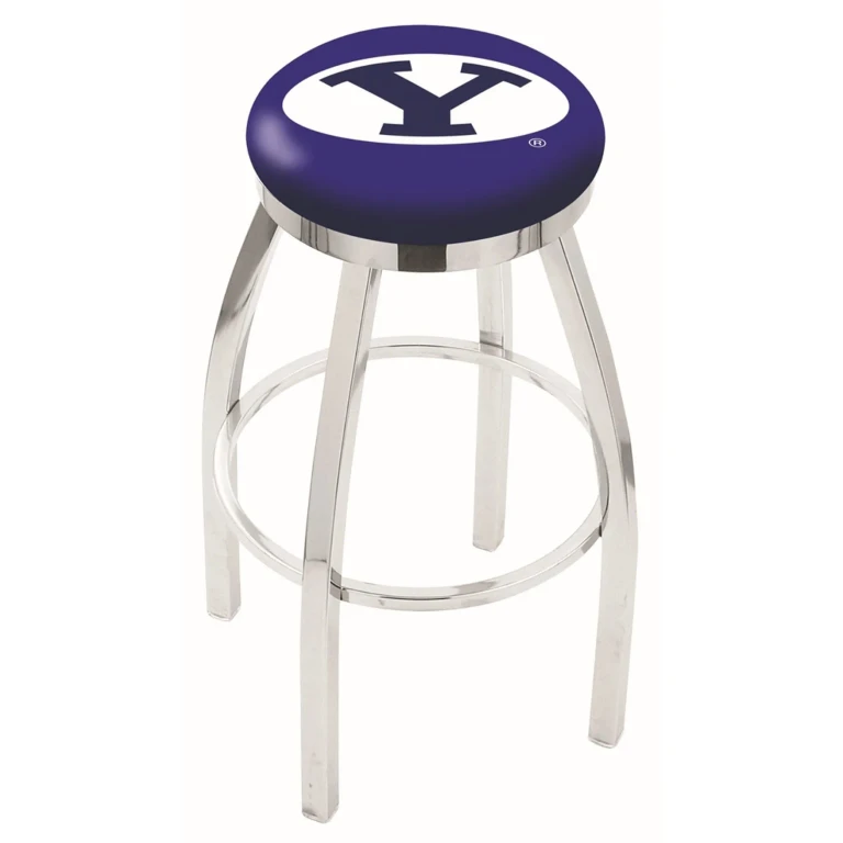 Chrome Swivel Bar Stool - BYU