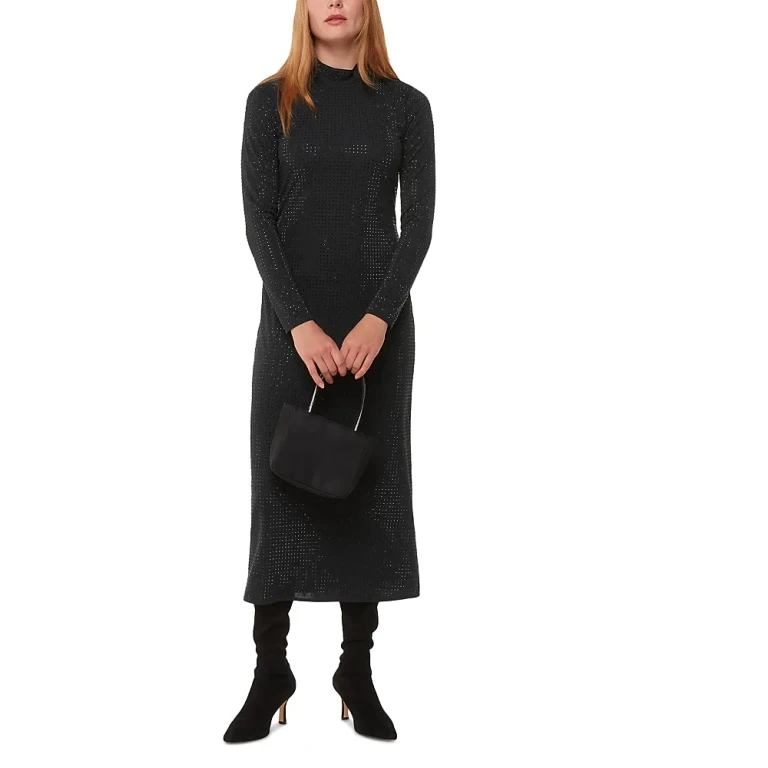 Whistles Diamante Jersey Midi Dress