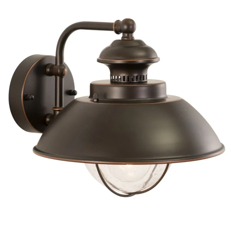 Burnished Bronze One Light Outdoor Wall Mount from the Harwich Collection