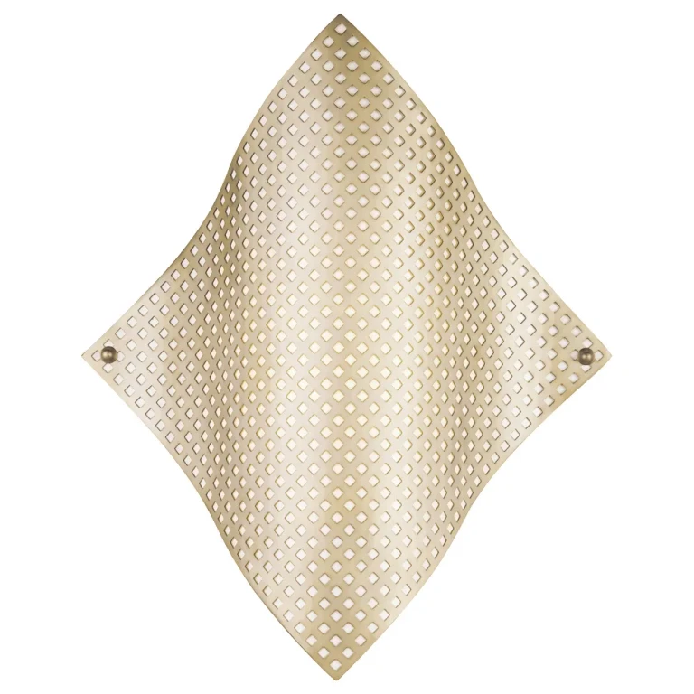 Soft Rass Wall Sconce from the Grid Collection