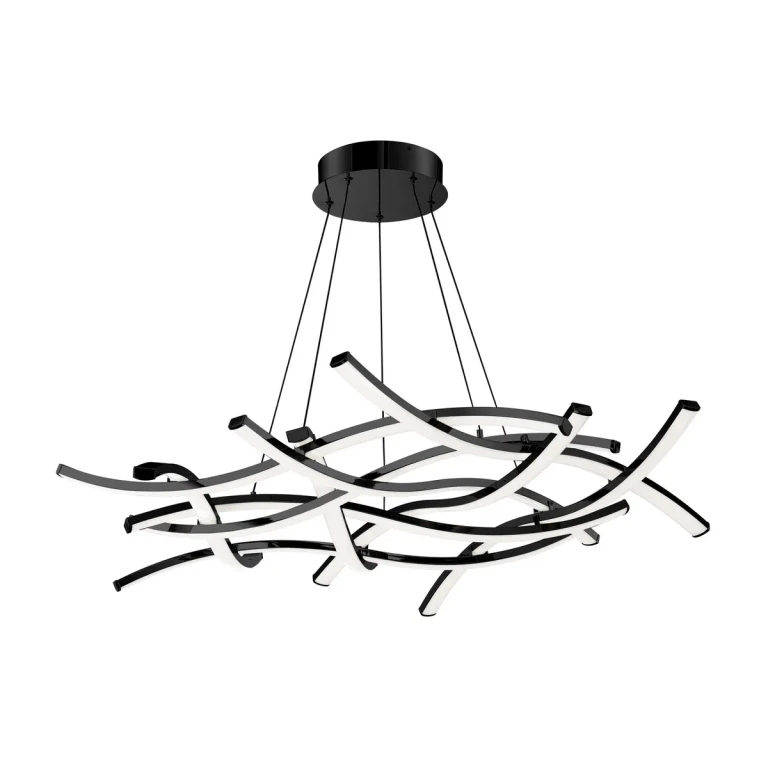 Black LED Chandelier from the Divergence Collection